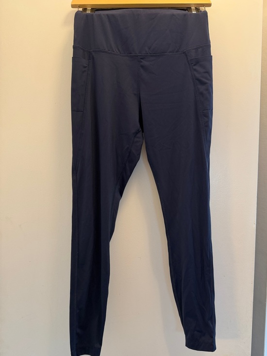MPG Pants - MPG Navy High-Rise Sculpt Leggings With Pockets Size Medium